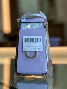 Lipvina Google Pixel 7 Case Lavender Leather Card Holder Ring Stand Lanyard NWT